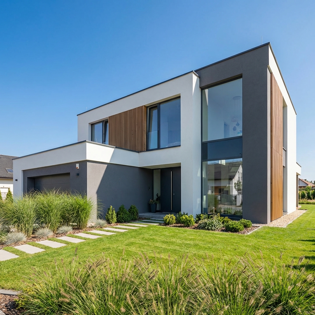 Nowoczesny dom po ociepleniu